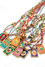 Load image into Gallery viewer, Enamel Heart Cord Necklace
