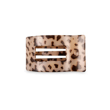 Load image into Gallery viewer, TELETIES Blonde Tortoise Flat Rectangle Hair Clip
