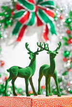 Load image into Gallery viewer, Flocked Reindeer - Green
