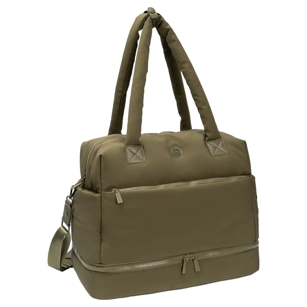 Nylon Drop Bottom Duffel Bag
