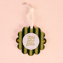 Load image into Gallery viewer, Evergreen Stripes Picture Frame Ornament
