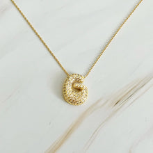 Load image into Gallery viewer, Crystal Bubble Initial Necklace
