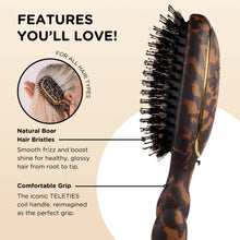Load image into Gallery viewer, Teleties Boar Bristle Hair Brush | Tortoise
