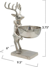 Load image into Gallery viewer, Cast Aluminum Deer Holding Bowl
