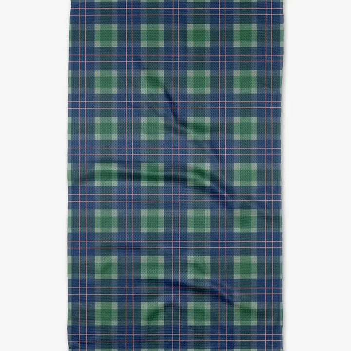 Geometry Tea Towel - Winter Plaid