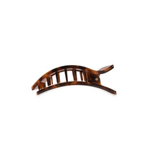 Load image into Gallery viewer, TELETIES Tortoise Flat Rectangle Hair Clip
