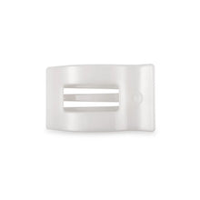 Load image into Gallery viewer, TELETIES Coconut White Flat Rectangle Hair Clip
