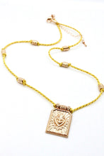 Load image into Gallery viewer, Enamel Heart Cord Necklace
