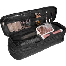 Load image into Gallery viewer, Diamond Quilted Hair Tool Zippered Travel Case
