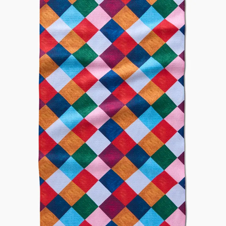 Geometry Tea Towel - Holiday Harlequin