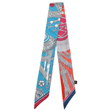 Load image into Gallery viewer, Scarf - Skinny Nautical Print Twilly
