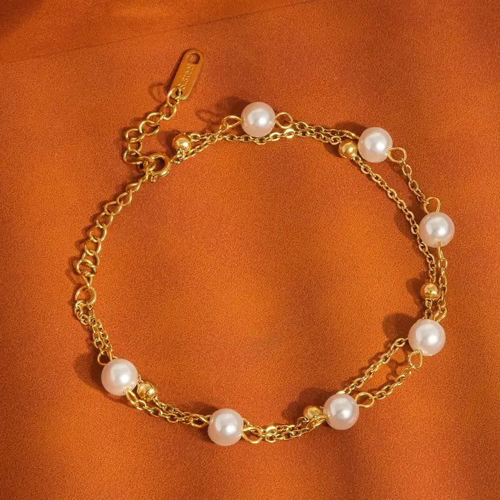 Gilles Layered Pearl Bracelet