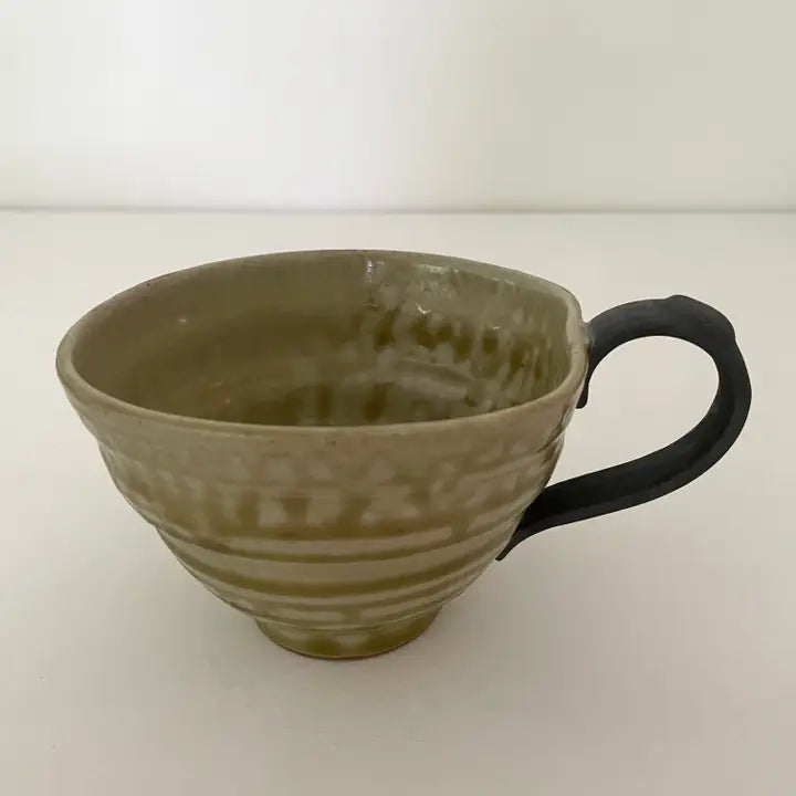 Artsy Ceramic Pottery Japanese Mugs