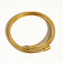 Load image into Gallery viewer, Arnell Gold Snake Chain Bracelet
