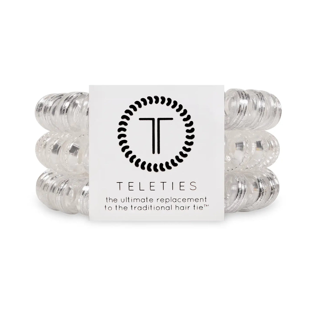 TELETIES Hair Coil/Ties - Silver Slay