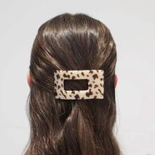 Load image into Gallery viewer, TELETIES Blonde Tortoise Flat Rectangle Hair Clip
