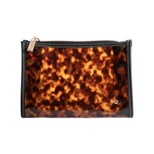 Load image into Gallery viewer, Stephanie Johnson - Miami Clearly Tortoise Medium Zip Cosmetic
