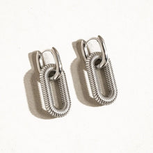 Load image into Gallery viewer, Kate Double Chain Hoop Earring
