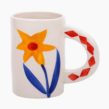 Load image into Gallery viewer, Handmade Ceramic Floral Coffee Mug
