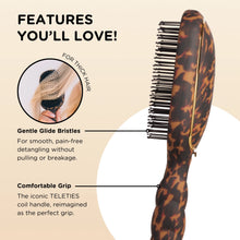Load image into Gallery viewer, Teleties Detangler Hair Brush For Thick Hair - Tortoise
