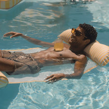 Load image into Gallery viewer, FUNBOY Fabric Pool Hammock - Yellow Stripe
