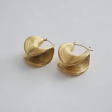 Load image into Gallery viewer, Devon Folded Hoops
