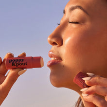 Load image into Gallery viewer, Poppy &amp; Pout Lip Balm, Pomegranate Peach
