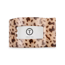 Load image into Gallery viewer, TELETIES Blonde Tortoise Flat Rectangle Hair Clip
