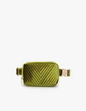 Load image into Gallery viewer, Aerin Velvet Quilted Belt/Sling Bag
