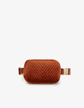Load image into Gallery viewer, Aerin Velvet Quilted Belt/Sling Bag
