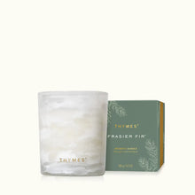 Load image into Gallery viewer, Thymes Frasier Fir® Tidings 6.5 oz Poured Candle
