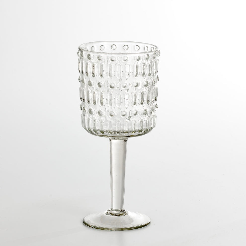 Morse Mouth Blown Wine Glass