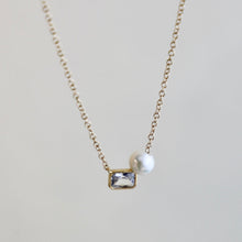 Load image into Gallery viewer, Toi Et Moi Baguette Necklace
