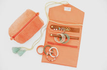 Load image into Gallery viewer, Velvet Jewelry Organizer - Coral
