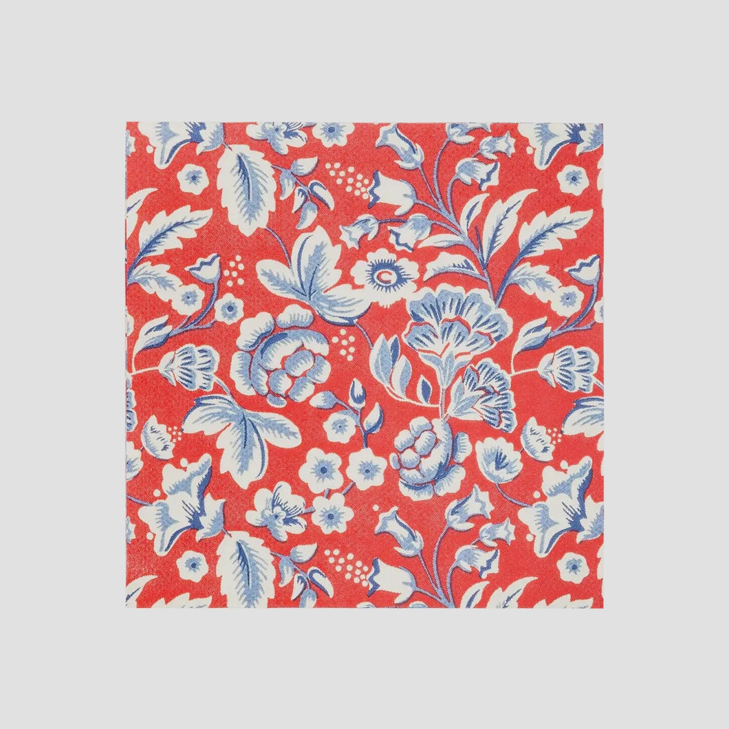 Hamptons Floral Beverage Napkins