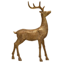 Load image into Gallery viewer, Gold Resin Deer - Standing
