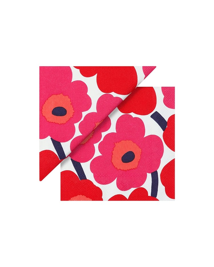 Beverage Napkins: Marimekko Unikko Red