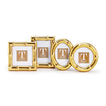 Load image into Gallery viewer, Gold Faux Bamboo Photo Frames
