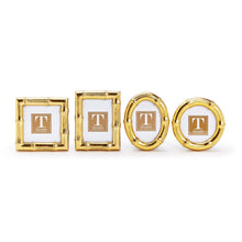 Load image into Gallery viewer, Gold Faux Bamboo Photo Frames
