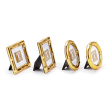 Load image into Gallery viewer, Gold Faux Bamboo Photo Frames
