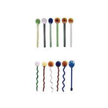 Load image into Gallery viewer, Handmade Glass Spoons in Kraft Box, Set of 6, 2 Styles
