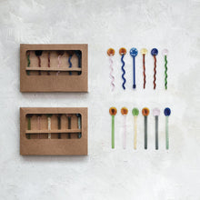 Load image into Gallery viewer, Handmade Glass Spoons in Kraft Box, Set of 6, 2 Styles
