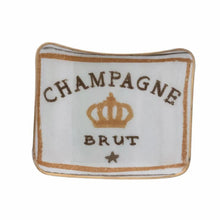 Load image into Gallery viewer, Enameled Metal Tray with Gold Edge
