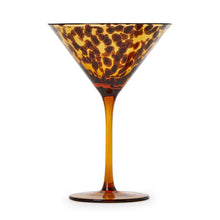 Load image into Gallery viewer, Tortoise Print Martini Glasses - Set of 4
