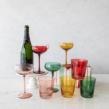 Load image into Gallery viewer, Holiday Cheer Stemmed Champagne/Coupe Glass
