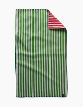 Load image into Gallery viewer, Geometry Double Sided Tea Towel - Holiday Stripes
