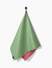 Load image into Gallery viewer, Geometry Double Sided Tea Towel - Holiday Stripes
