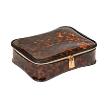 Load image into Gallery viewer, Stephanie Johnson - Miami Clearly Tortoise Claire Jumbo Makeup Case

