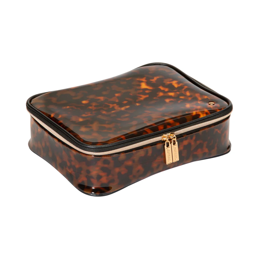 Stephanie Johnson - Miami Clearly Tortoise Claire Jumbo Makeup Case