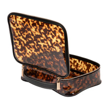 Load image into Gallery viewer, Stephanie Johnson - Miami Clearly Tortoise Claire Jumbo Makeup Case
